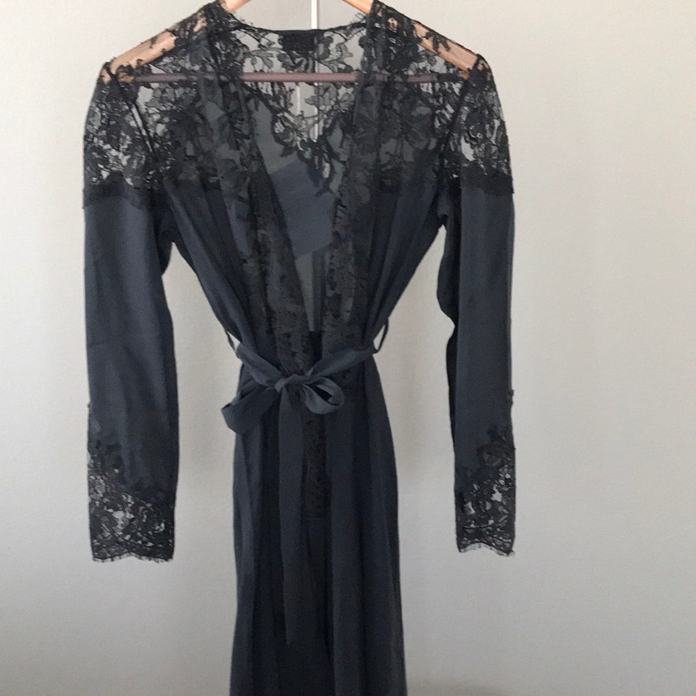 La Perla Lawinia Rose Lace Robe